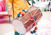 Dhol players in south Delhi