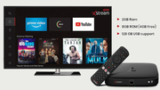 Airtel Xstream 4K Hybrid Box - Movies,  Apps,  Games & TV Channels